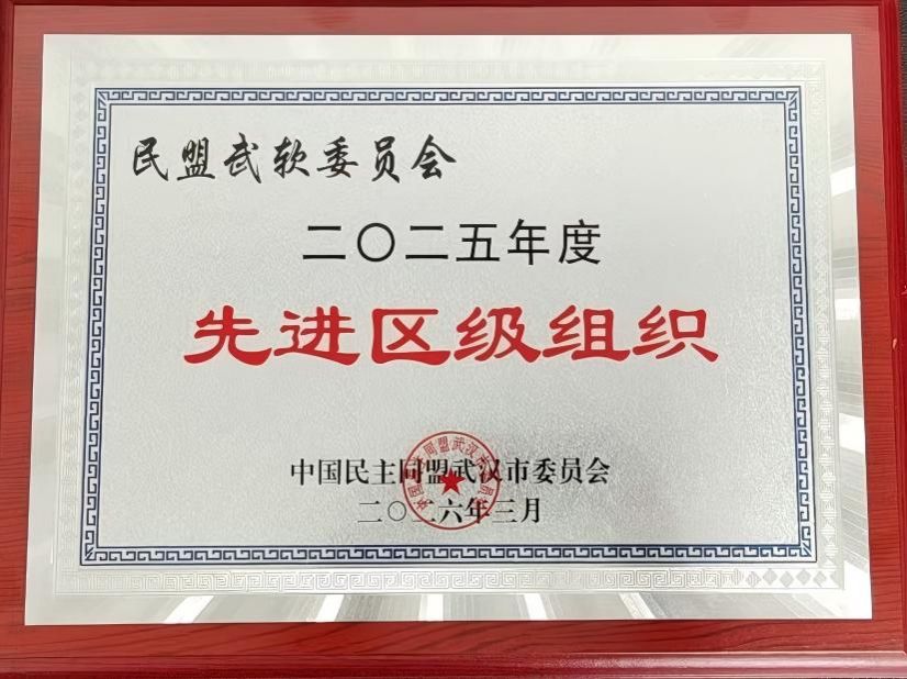 图 民盟武软委员会荣获“2025年度先进区级组织”